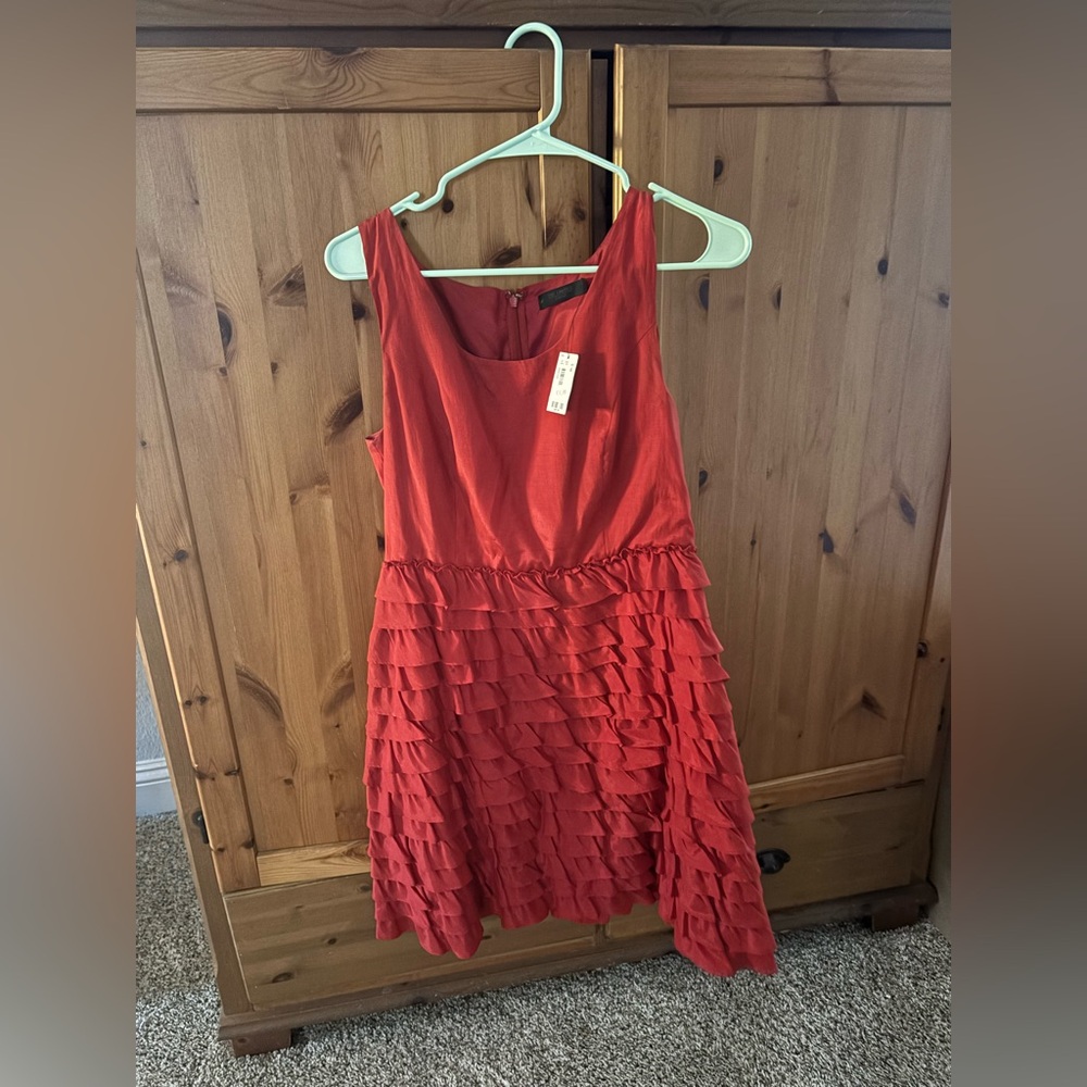 NWT. The Limited Vibrant Red Sleeveless Dress.